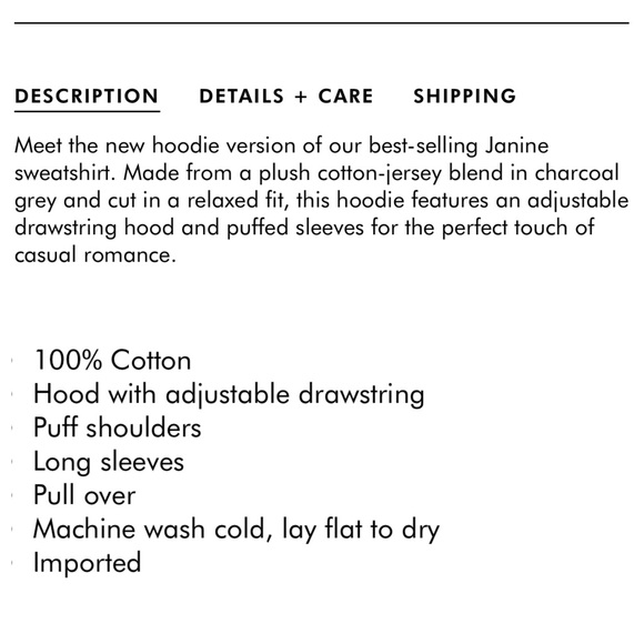 Rebecca Minkoff Janine Hooded Sweatshirt NWT Small - Picture 8 of 8